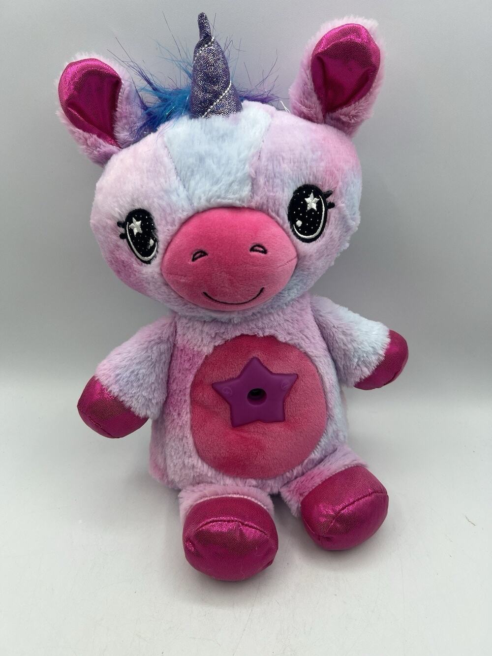 Star Belly Dream Lites Unicorn Plush Light Up Pink Blue Stuffed Animal Toy